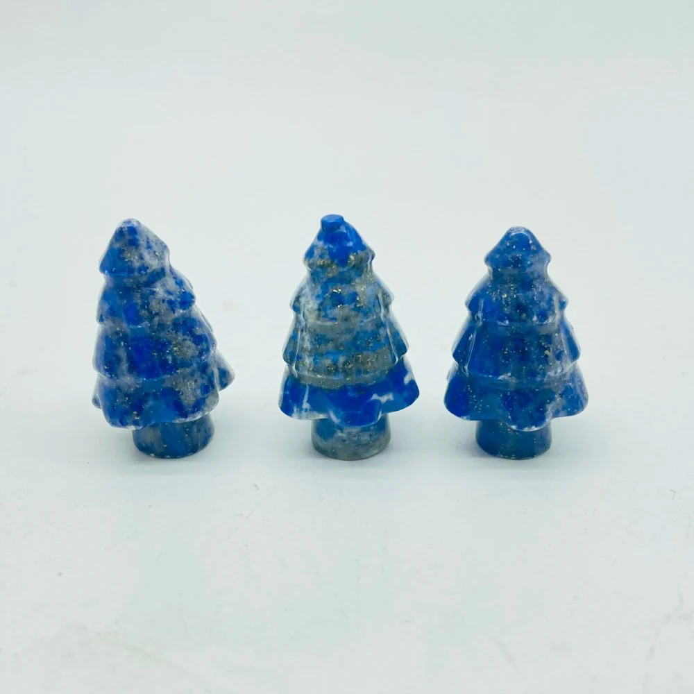 Mini Christmas Tree Carving Wholesale Green Aventurine Lepidolite - Image 9