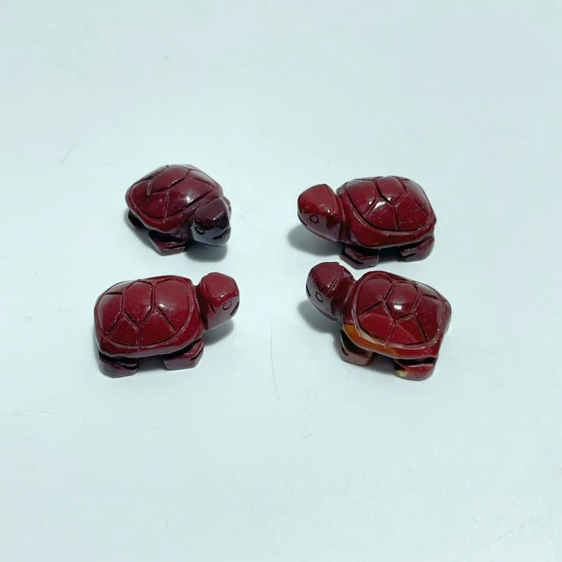 6Types Mini Tortoise turtle Moss Agate&Caribbean Chevron Amethyst Carving Animals Wholesale - Image 9