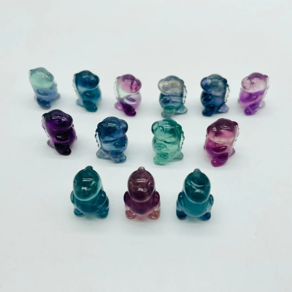 Mini Cute Fluorite Baby Dinosaur Carving Wholesale - Image 2