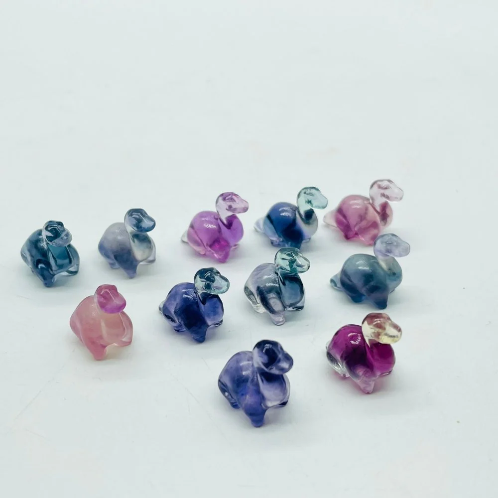 Mini Fluorite Dinosaur Carving Wholesale - Image 2