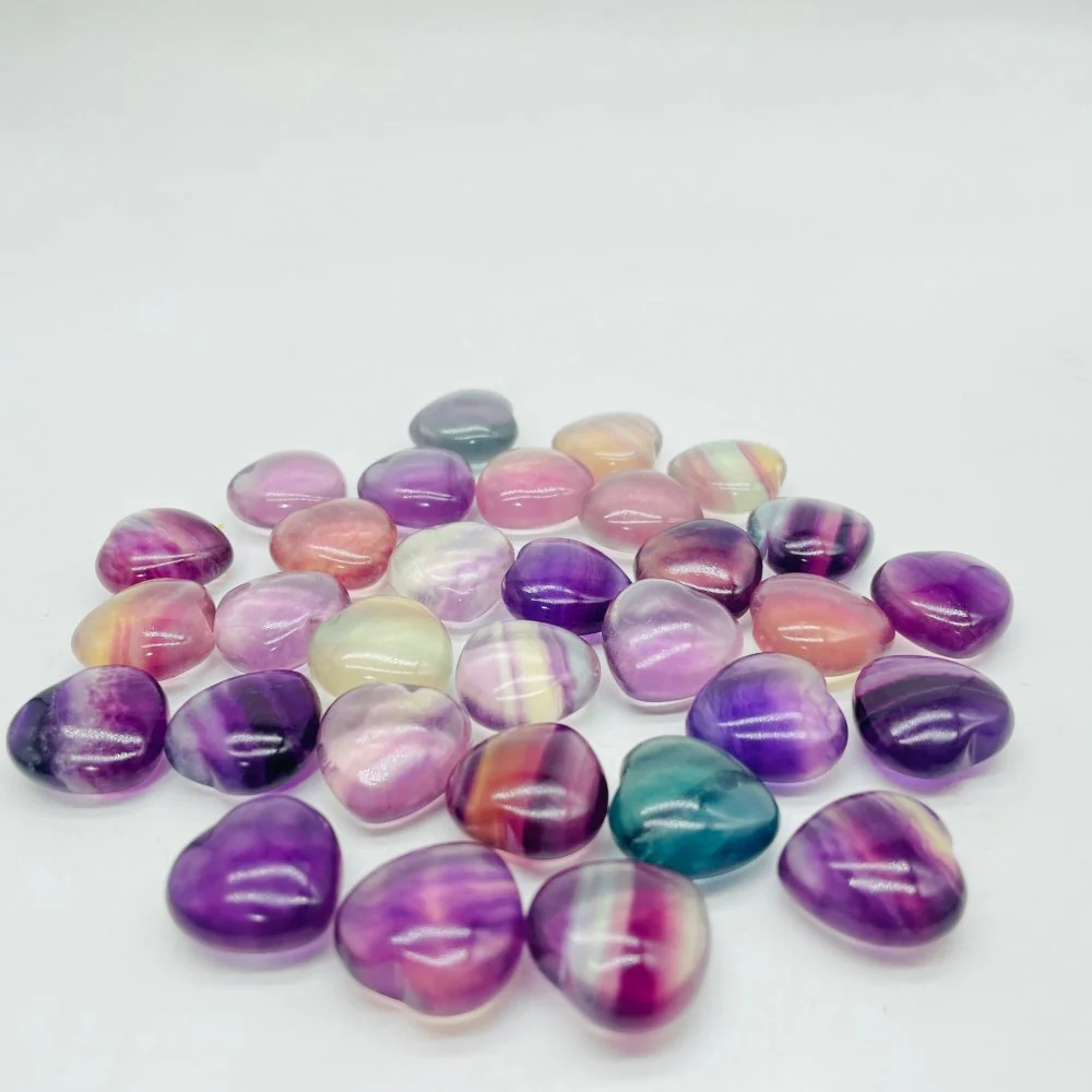 Mini Fluorite Heart DIY Pendant Wholesale - Image 2