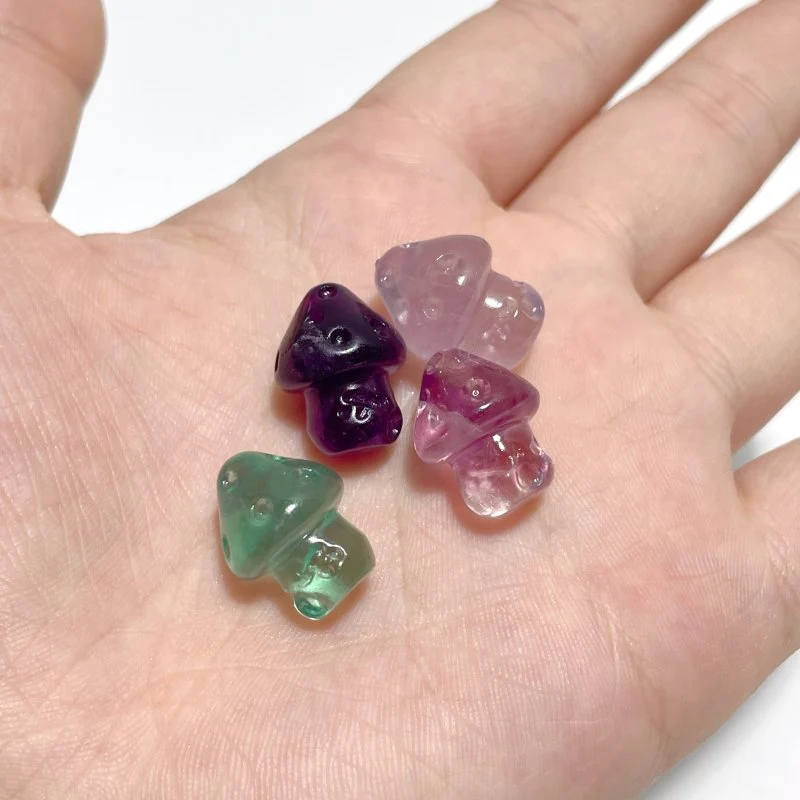 Mini Fluorite Mushroom Carving Wholesale - Image 7