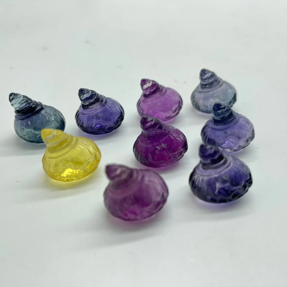 Mini Fluorite Pumpkin With Wizard Hat Carving Wholesale - Image 2