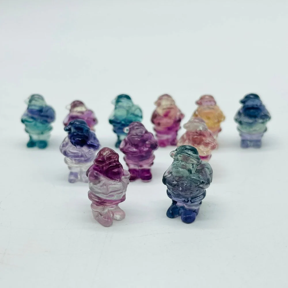 Mini Fluorite Santa Claus Carving Wholesale - Image 3