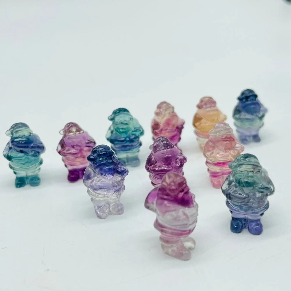 Mini Fluorite Santa Claus Carving Wholesale - Image 4