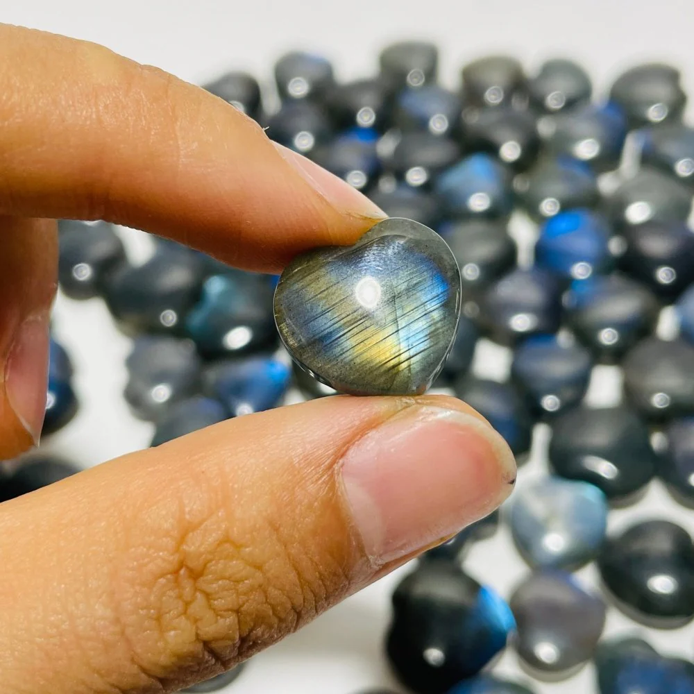 86 Pieces High Quality Mini Labradorite Heart DIY Pendant - Image 6