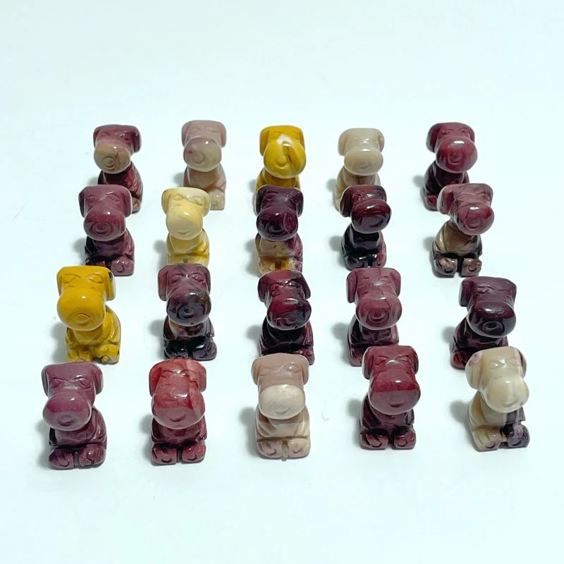 Mini Mookaite Snoopy Dog Carving Wholesale - Image 2