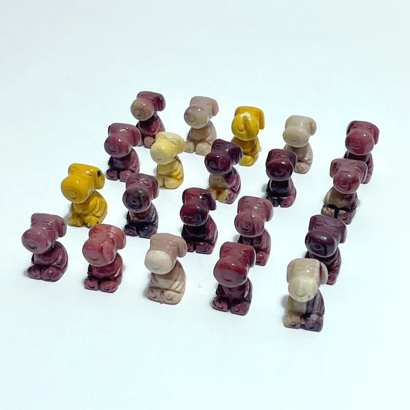Mini Mookaite Snoopy Dog Carving Wholesale - Image 3