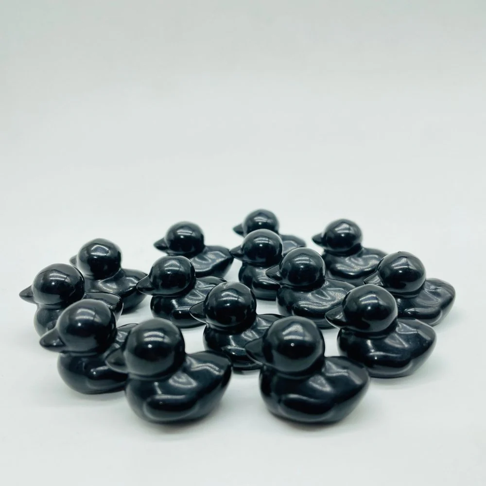 Mini Obsidian Duck Carving Wholesale - Image 4