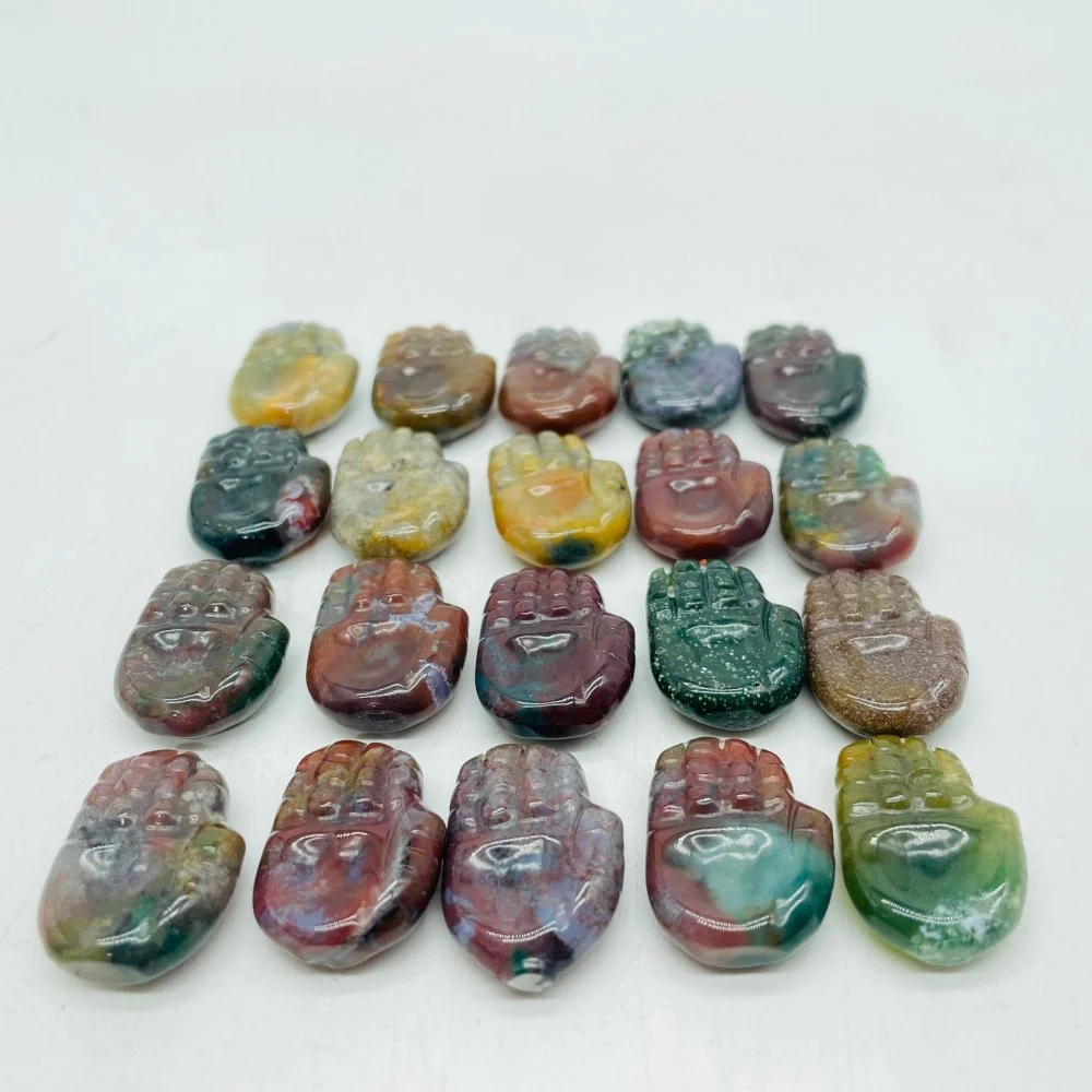 Mini Ocean Jasper Buddha Hand Wholesale - Image 3