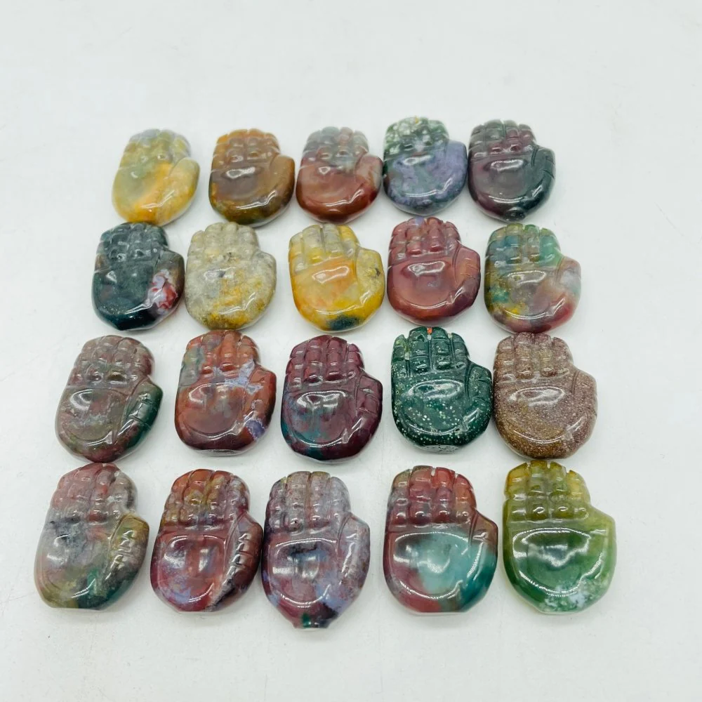 Mini Ocean Jasper Buddha Hand Wholesale - Image 4