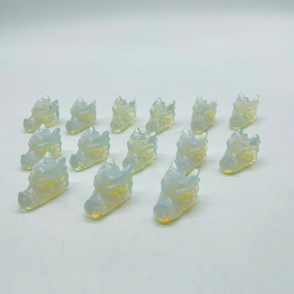 Mini Opalite Dragon Head Carving Wholesale - Image 2