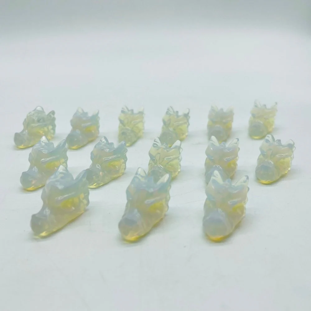 Mini Opalite Dragon Head Carving Wholesale - Image 3