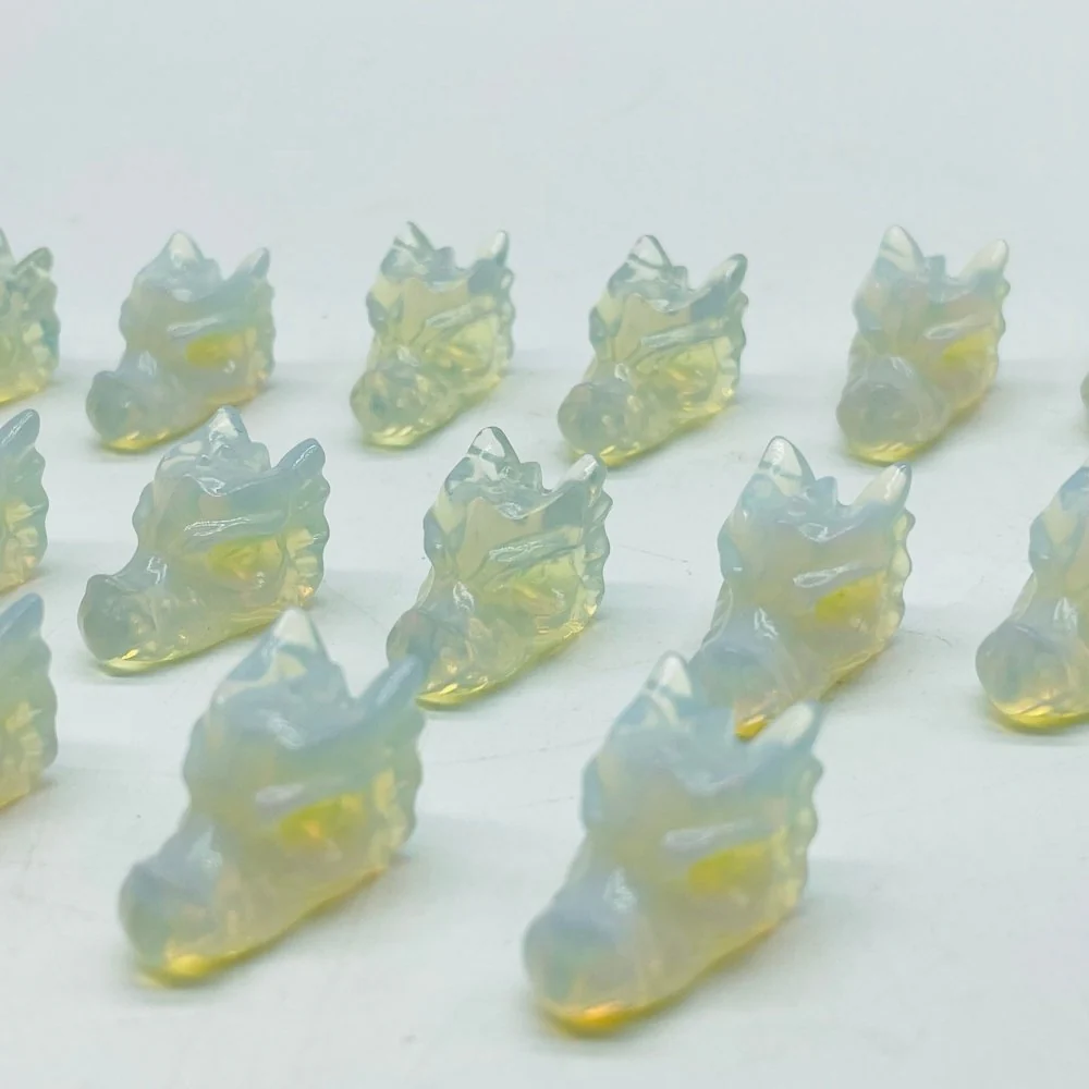 Mini Opalite Dragon Head Carving Wholesale - Image 4
