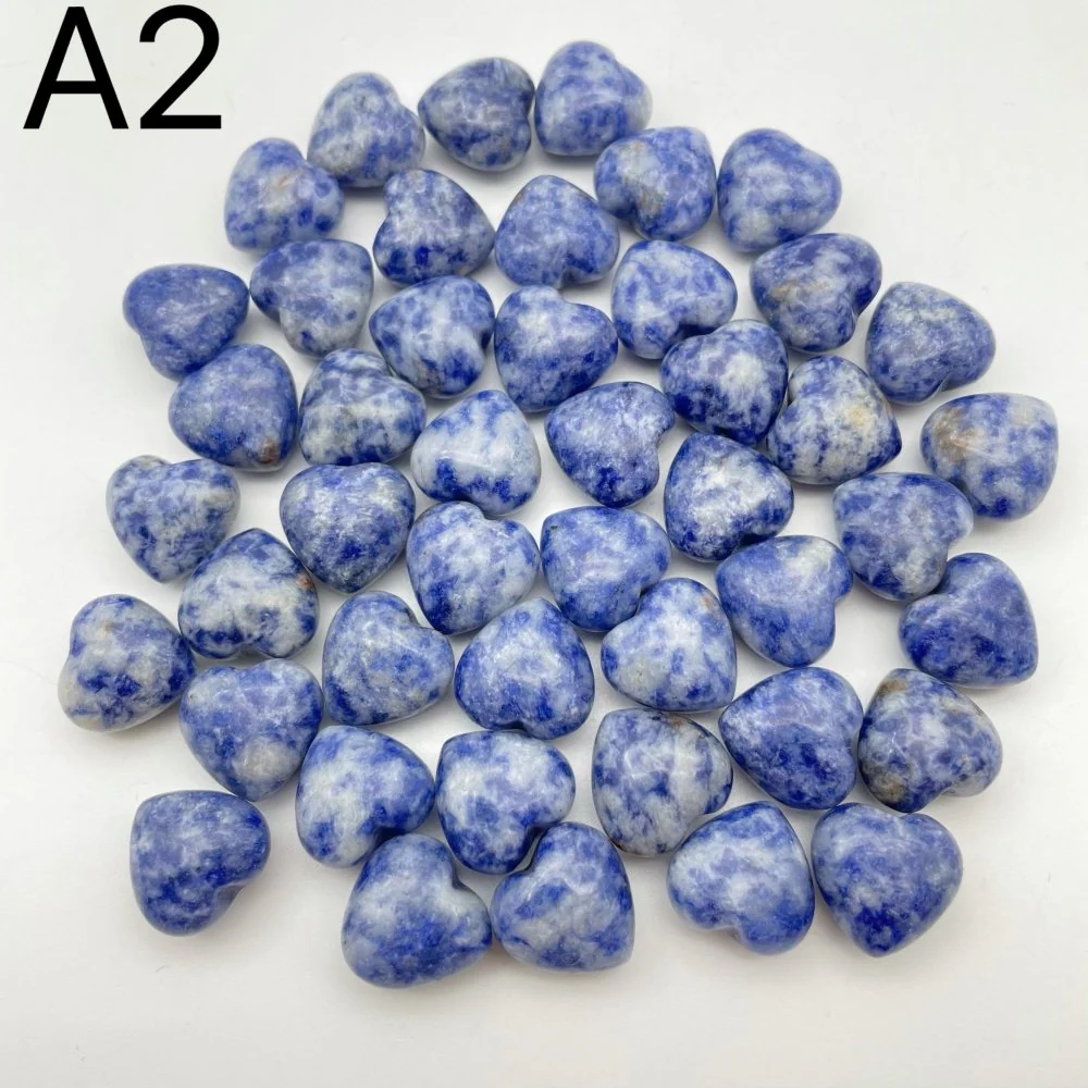 5 Types Mini Heart Pocket Heart Crystals 0.6in(1.5cm) Wholesale Rose Quartz Aventurine - Image 3