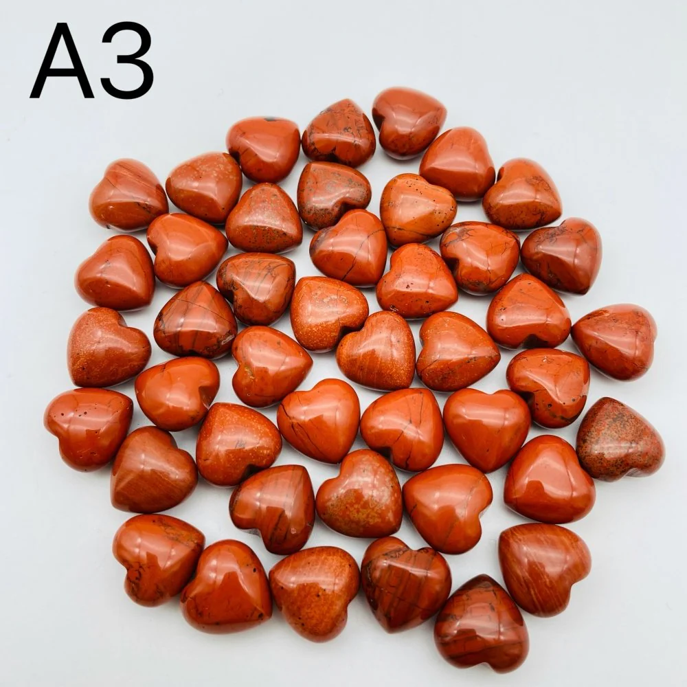 5 Types Mini Heart Pocket Heart Crystals 0.6in(1.5cm) Wholesale Rose Quartz Aventurine - Image 4