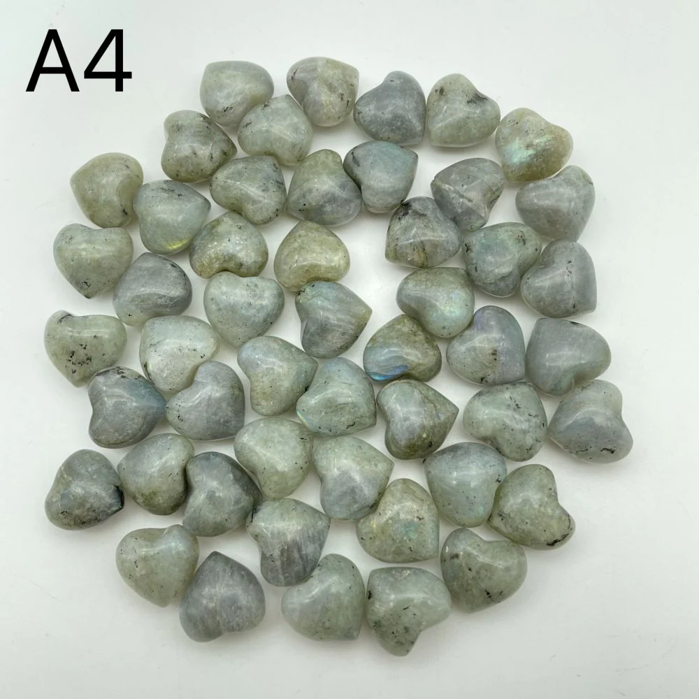 5 Types Mini Heart Pocket Heart Crystals 0.6in(1.5cm) Wholesale Rose Quartz Aventurine - Image 5
