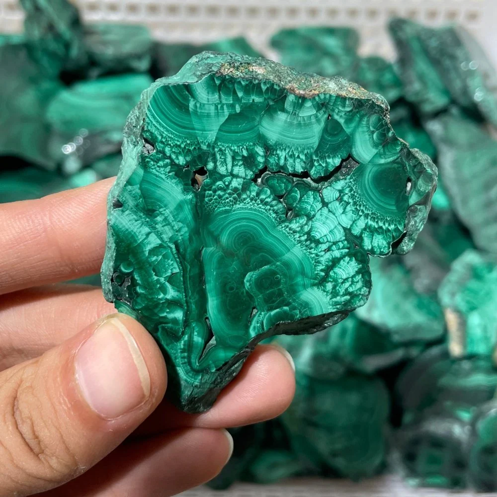 85 Pieces Small Polished Malachite Slab - Image 6