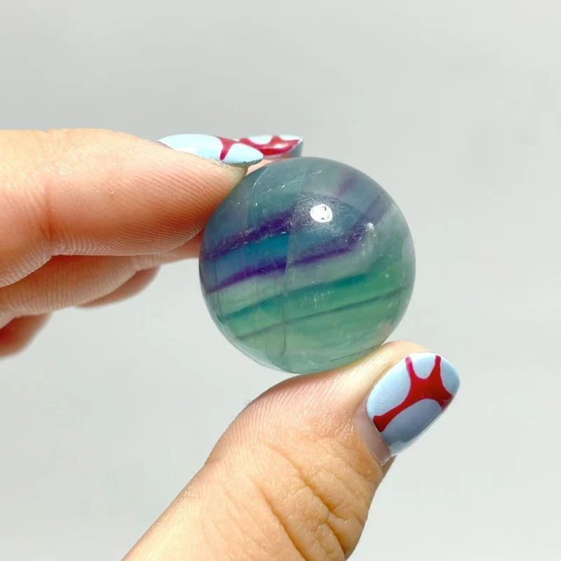 Small Purple Green Colorful Fluorite Sphere Wholesale Closeout - Image 2