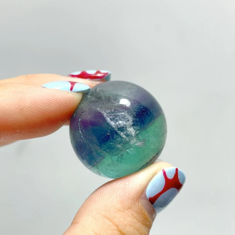 Small Purple Green Colorful Fluorite Sphere Wholesale Closeout - Image 4