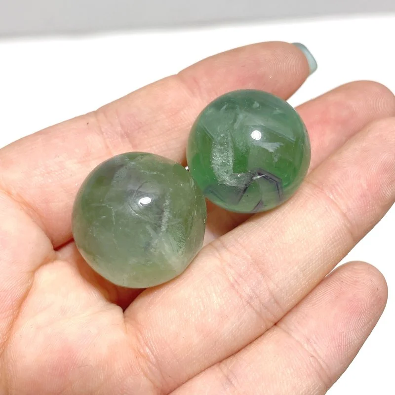 Small Purple Green Colorful Fluorite Sphere Wholesale Closeout - Image 7
