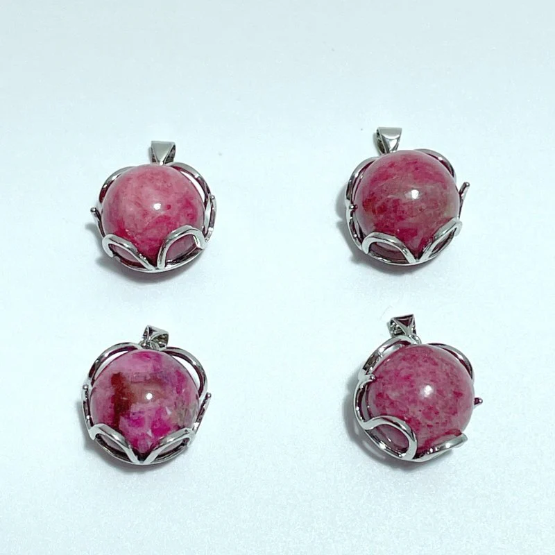 Mini Rhodonite Sphere Pendant Wholesale