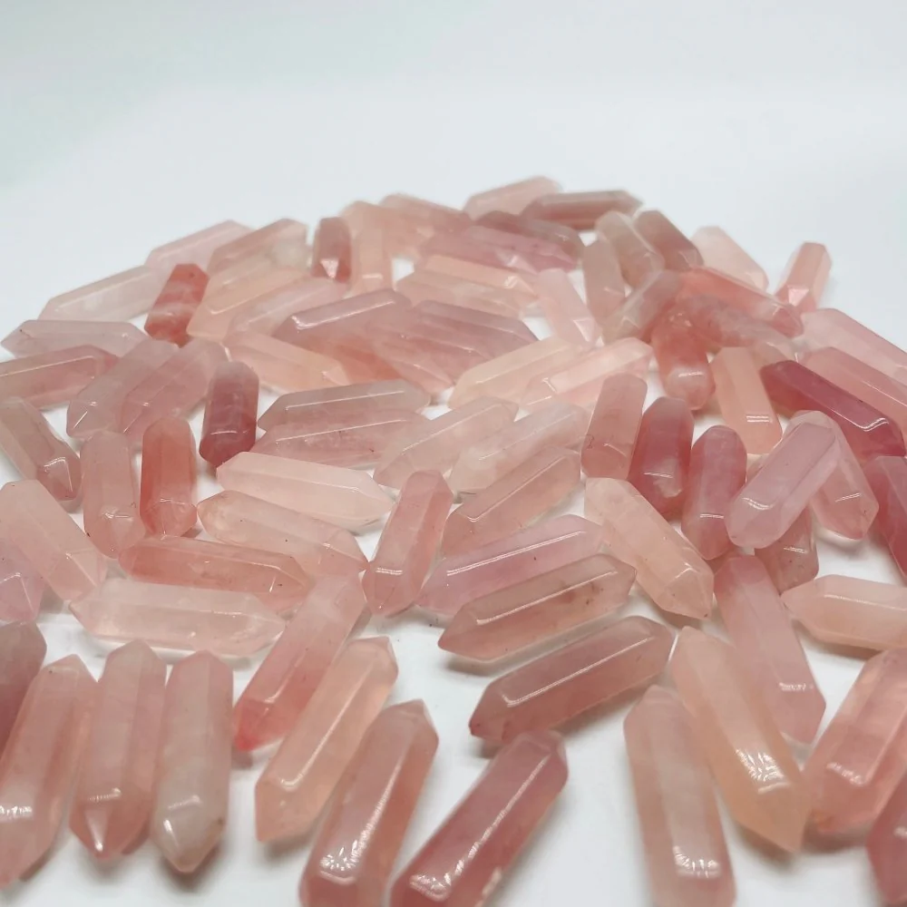 Mini Rose Quartz Double Point Wholesale - Image 2