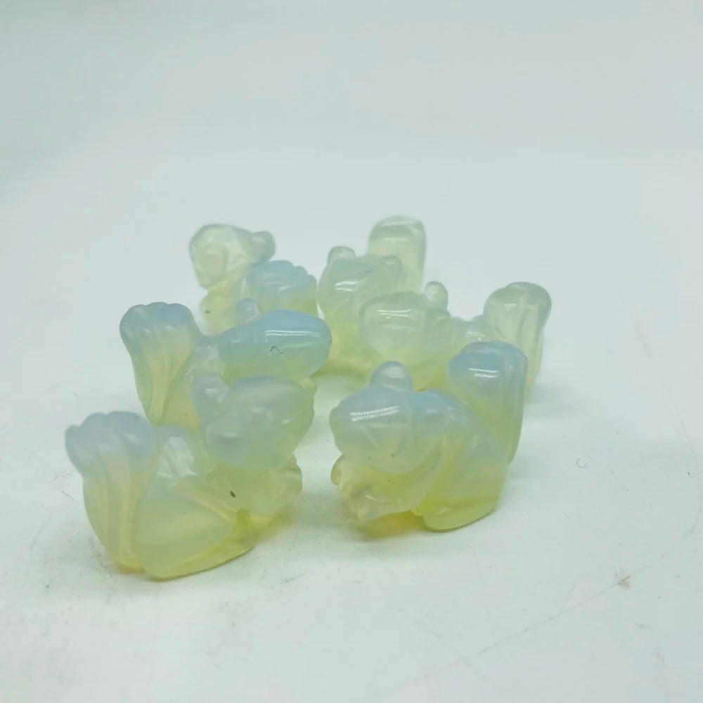 Mini Squirrel Carving Animals Chevron Amethyst&Opalite Wholesale - Image 4