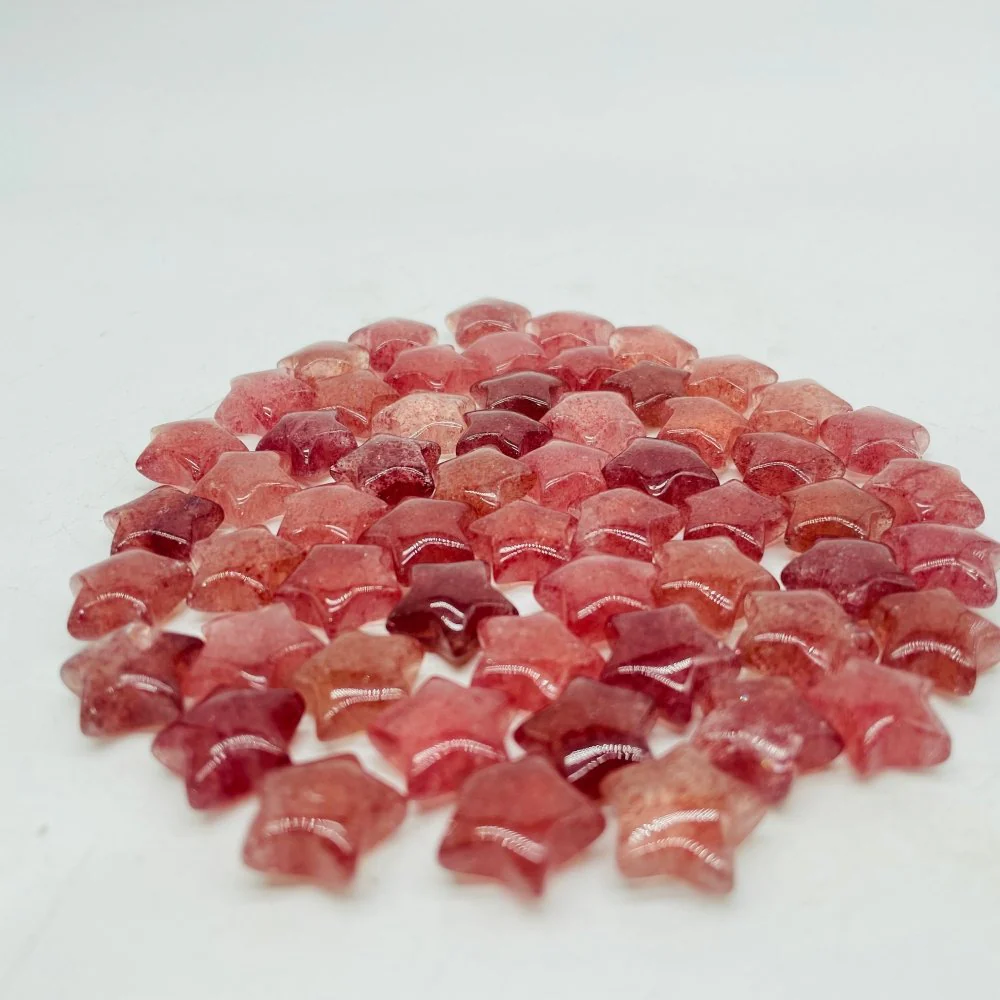 Mini Strawberry Quartz Star DIY Pendant Wholesale - Image 3