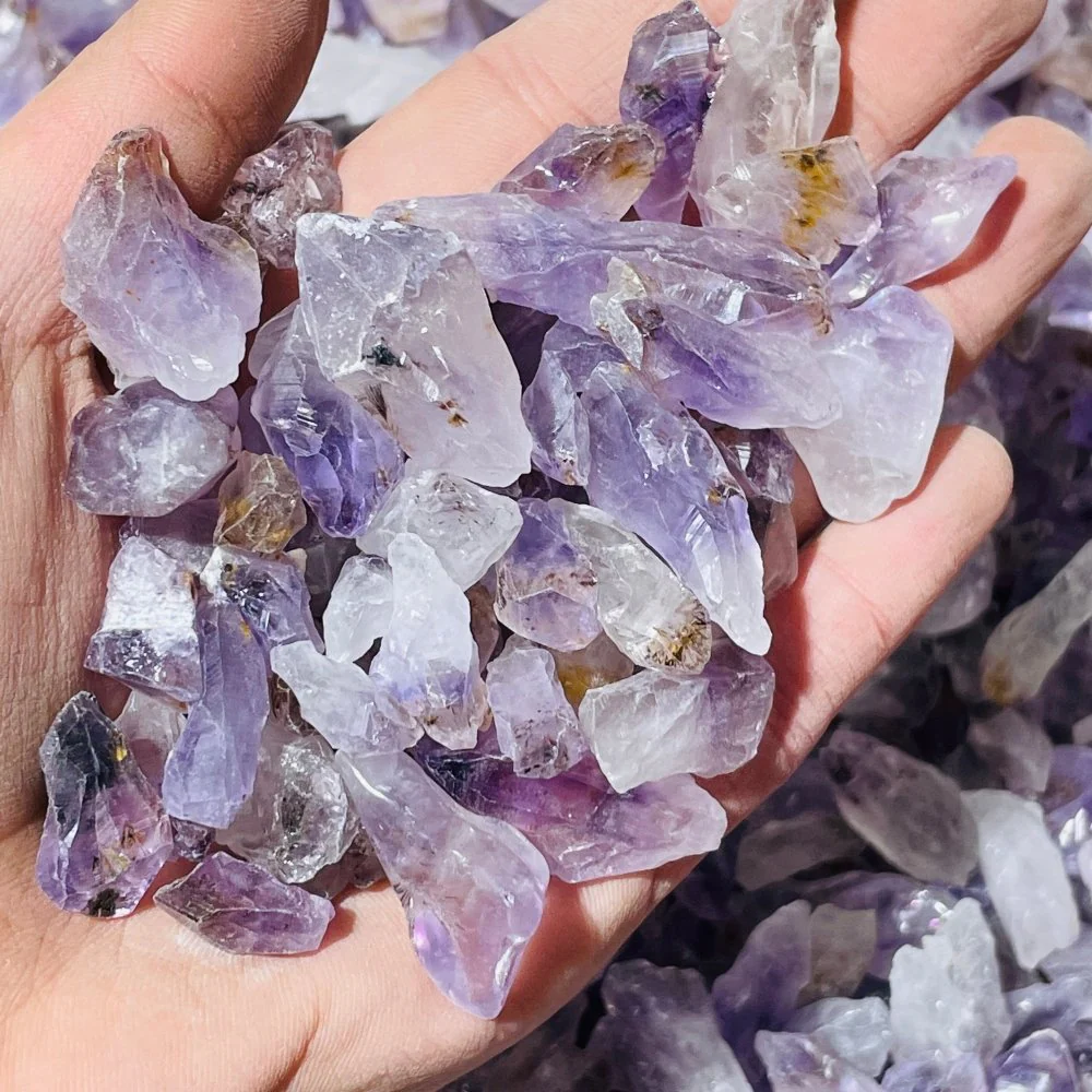 Mini Raw Super7 Amethyst Cacoxenite Crystal Wholesale - Image 3