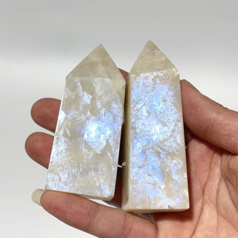Moonstone Crystal Four-Sided Tower Point Wholesale - Image 2