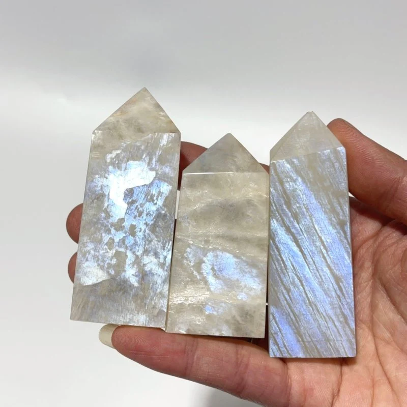 Moonstone Crystal Four-Sided Tower Point Wholesale - Image 3