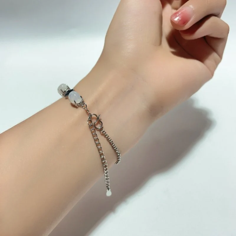 Moonstone Cute Four Leaf Clover Lucky Bracelets Crystal Wholesale - Image 6