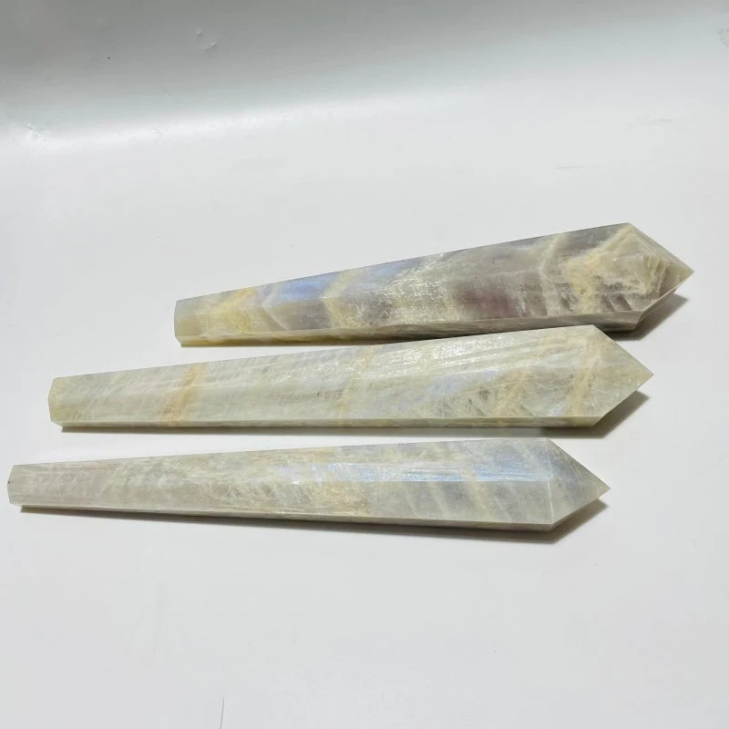 Natural Moonstone Scepter Point Magic Wand Wholesale - Image 2