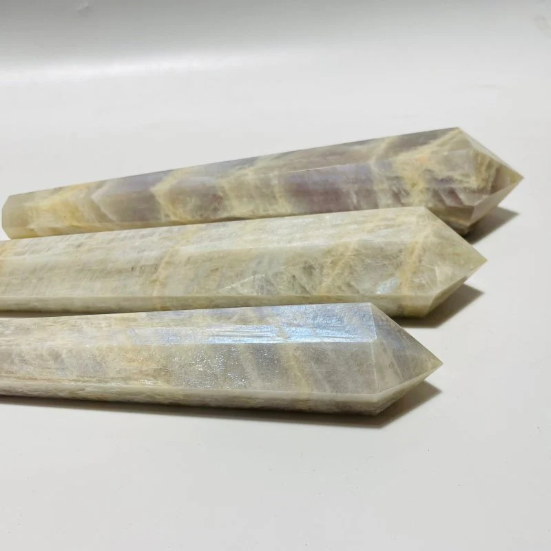 Natural Moonstone Scepter Point Magic Wand Wholesale - Image 4