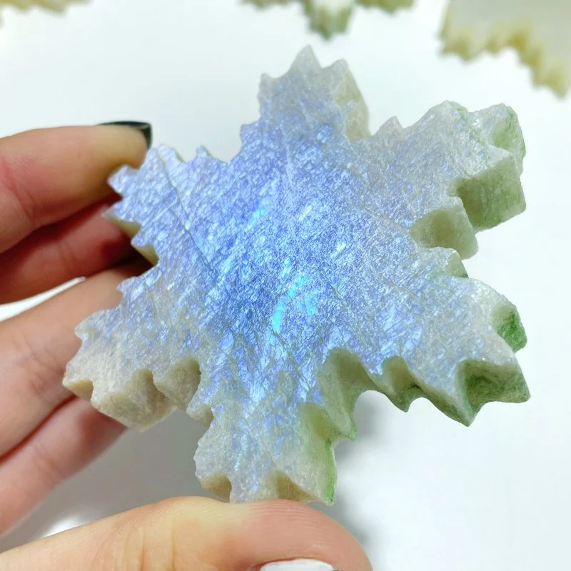 16 Pieces Moonstone Snowflake Closeout (Defect)