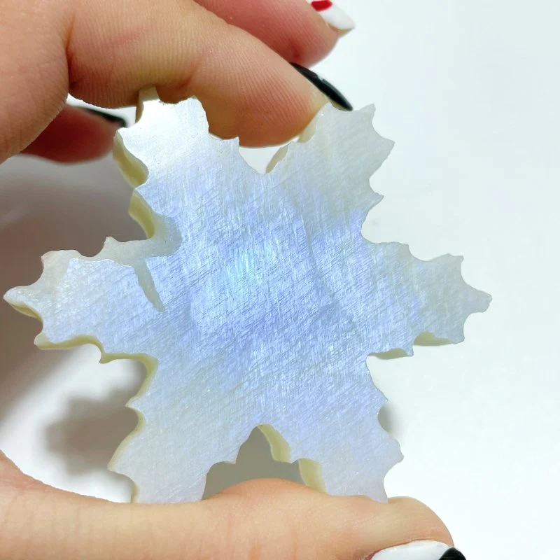 16 Pieces Moonstone Snowflake Closeout (Defect) - Image 2