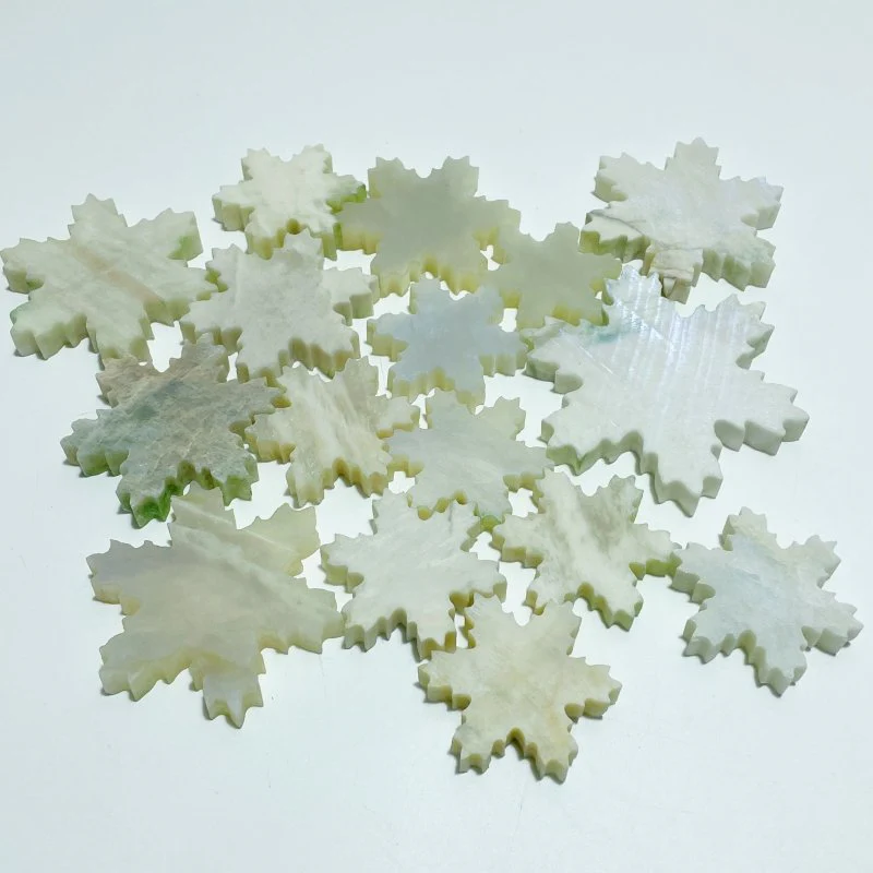 16 Pieces Moonstone Snowflake Closeout (Defect) - Image 5