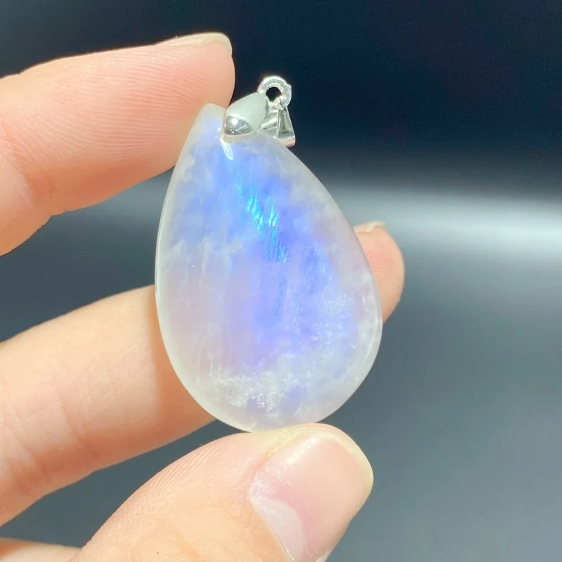 5 Pieces Moonstone Teardrop Shape DIY Pendants