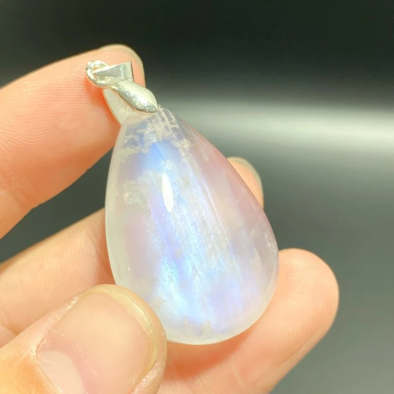 5 Pieces Moonstone Teardrop Shape DIY Pendants - Image 2