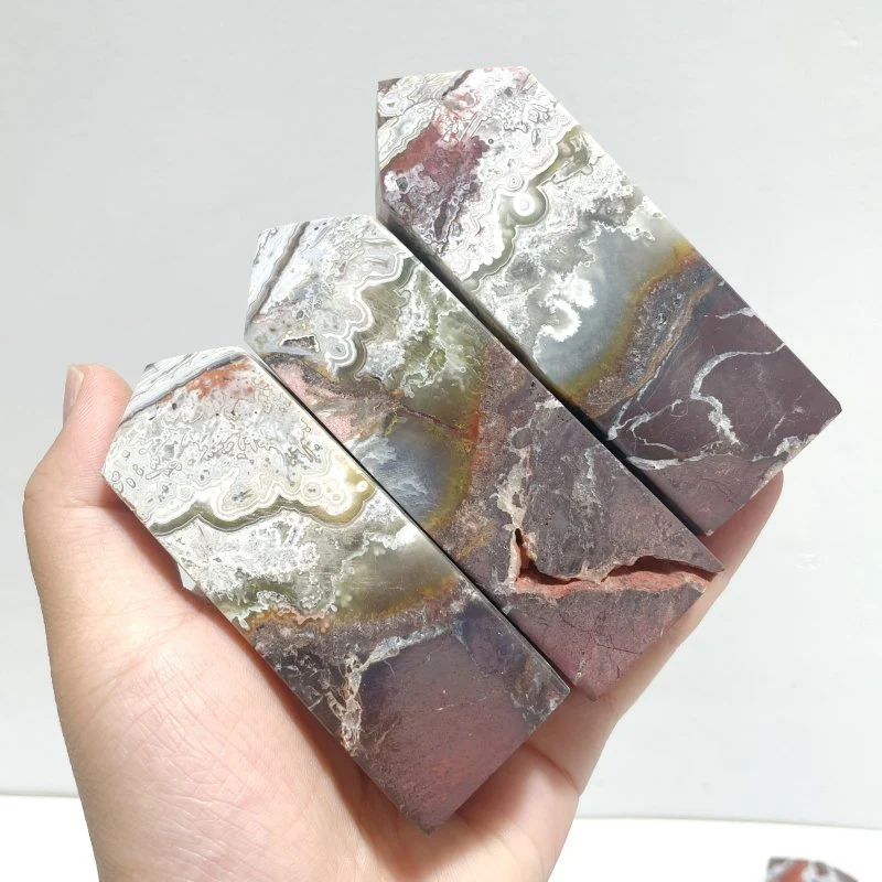25 Pieces Morocco Agate Four-sided Tower Point - Image 7