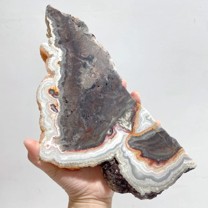 6 Pieces Beautiful Morocco Agate Cloud Shape Polished Slab - Image 2