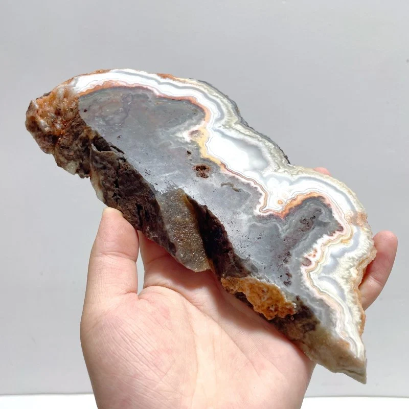 6 Pieces Beautiful Morocco Agate Cloud Shape Polished Slab - Image 3