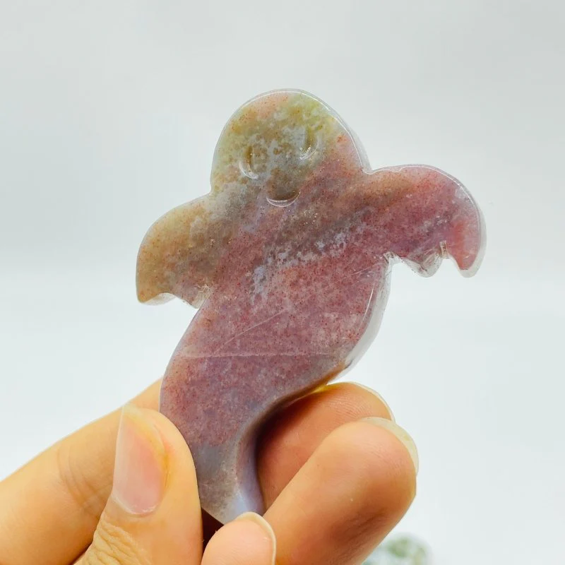 Moss Agate Ghost Carving Crystals Wholesale - Image 2