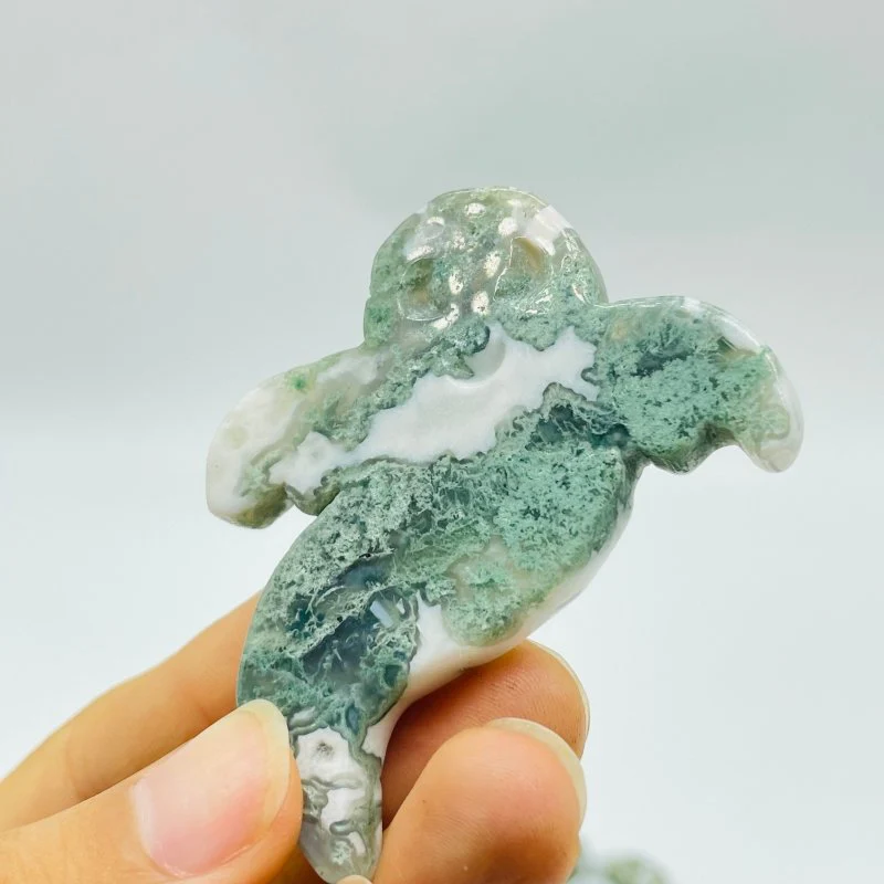 Moss Agate Ghost Carving Crystals Wholesale - Image 3