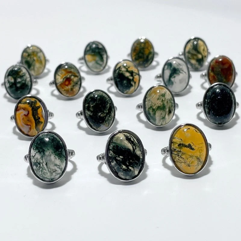 Beautiful Moss Agate Ring Wholesale