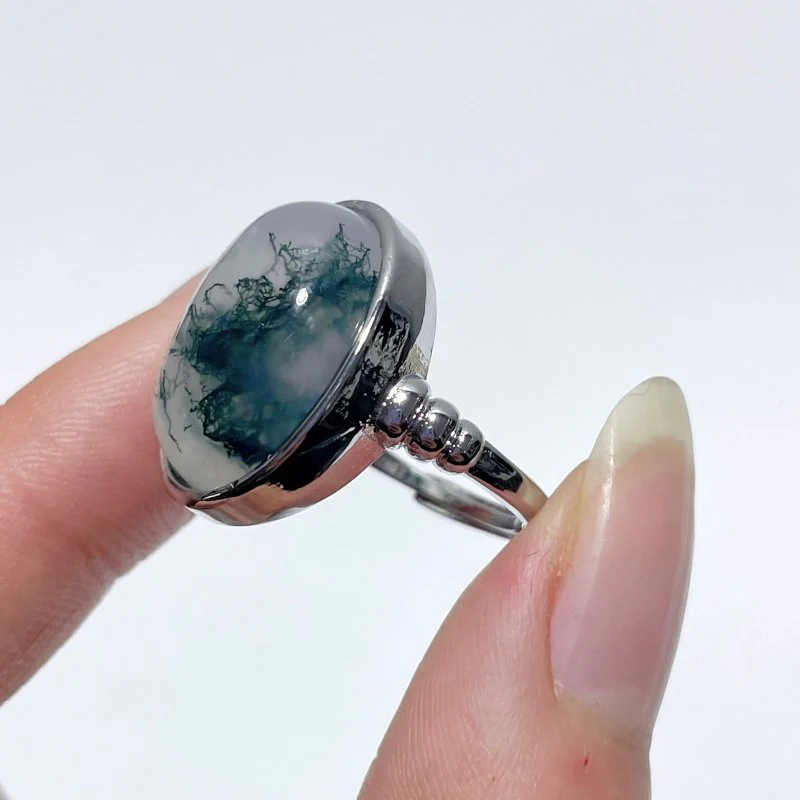 Beautiful Moss Agate Ring Wholesale - Image 3