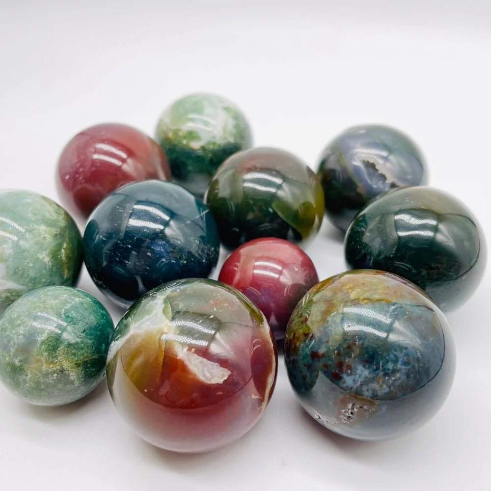 High Quality Moss Agate Sphere Ball Crystal Wholesale - Image 3
