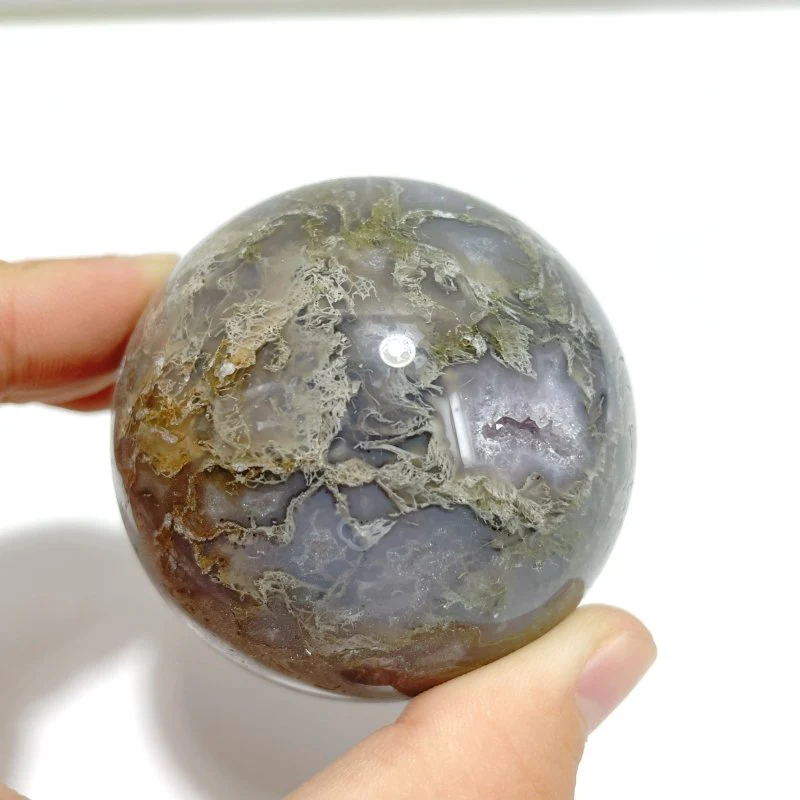 17 Pieces Moss Agate Spheres - Image 3