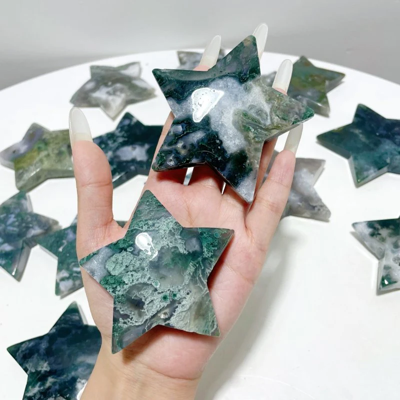 Large Moss Agate Star Wholesale - Image 3